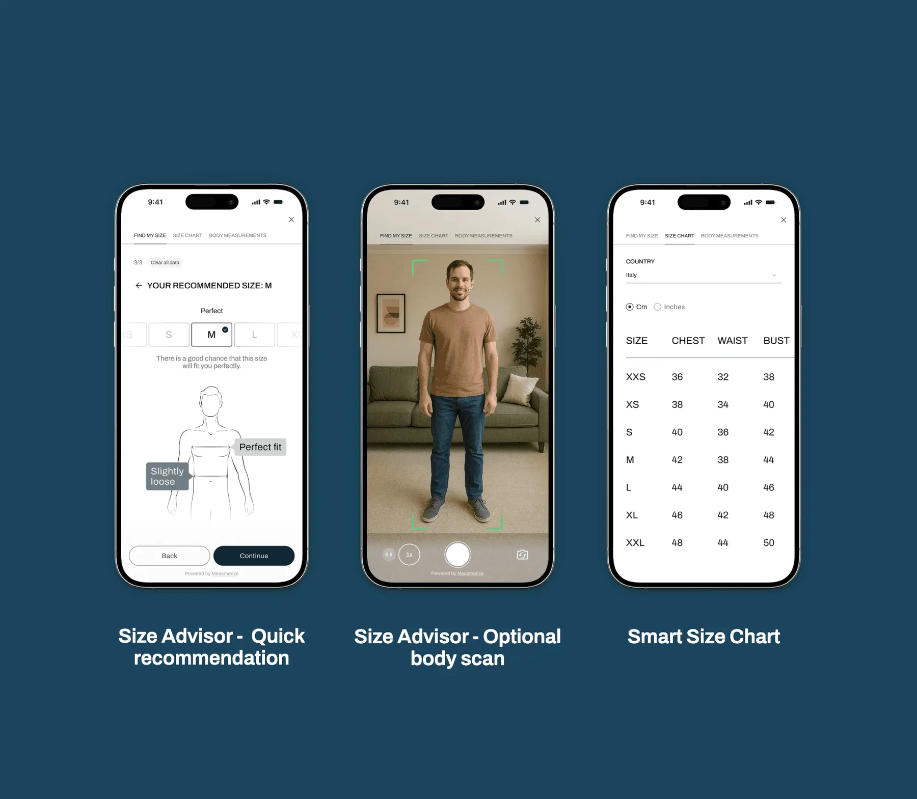 Measmerize — AI size recommendation for fashion e-commerce