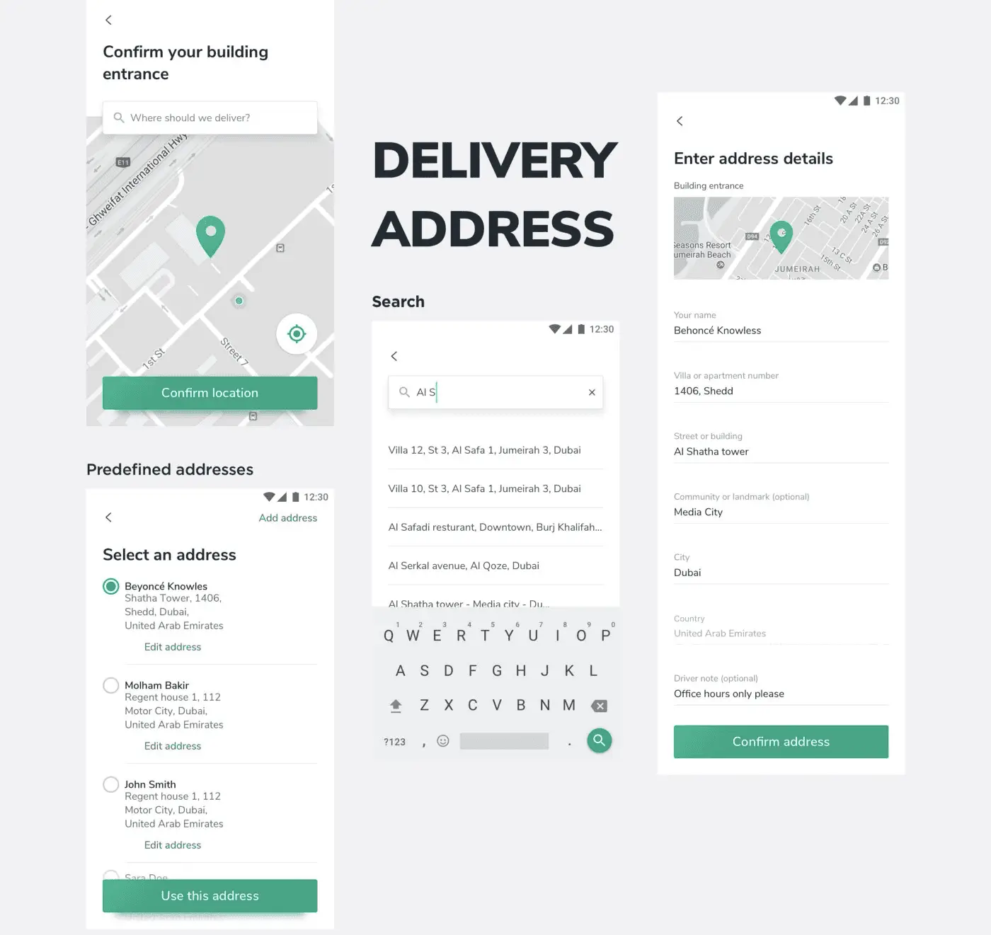 Shedd mobile app — marketplace UI detail